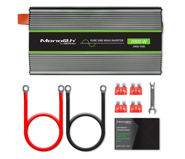 Qoltec Przetwornica napięcia 1000W/2000W 12V na 230V - 1144913 - zdjęcie 3